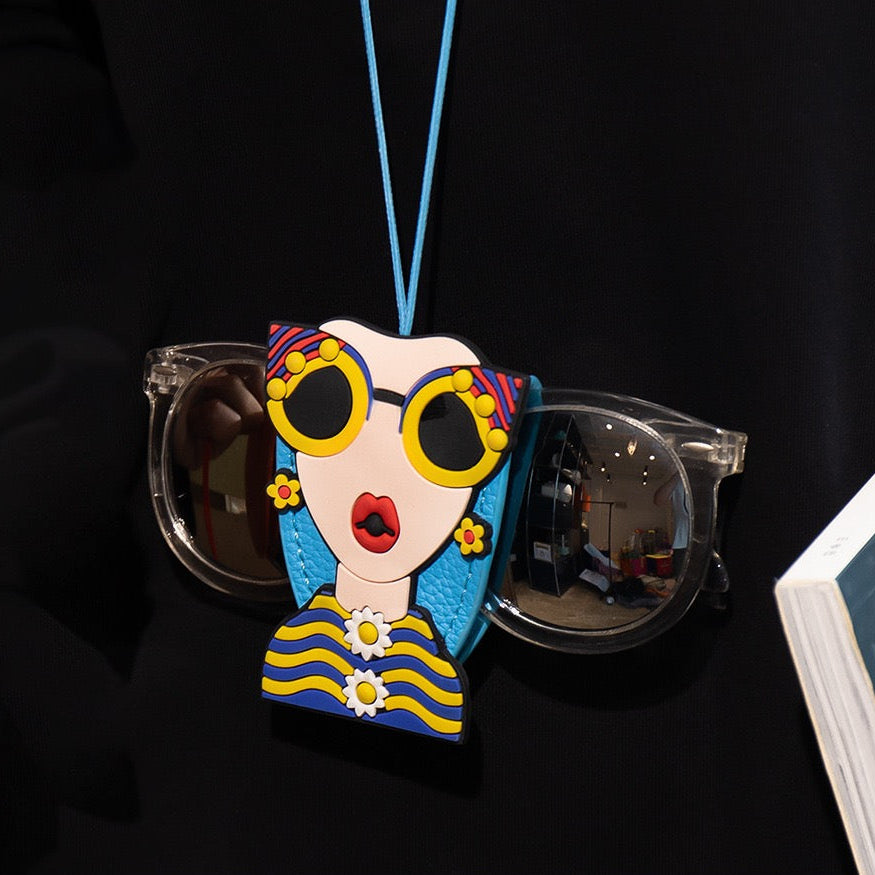 Leather Glasses Holder Chic Lady - Fashion Accessories