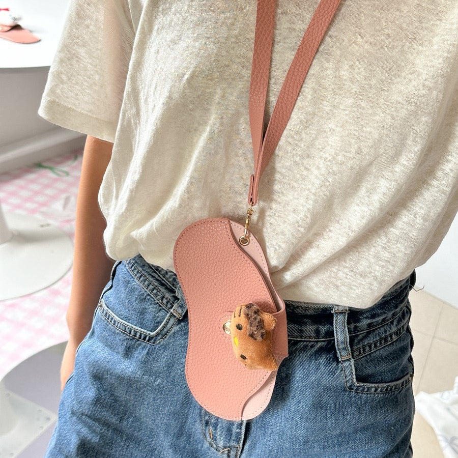 Leather Glasses Case Kitty - Fashion Accessories