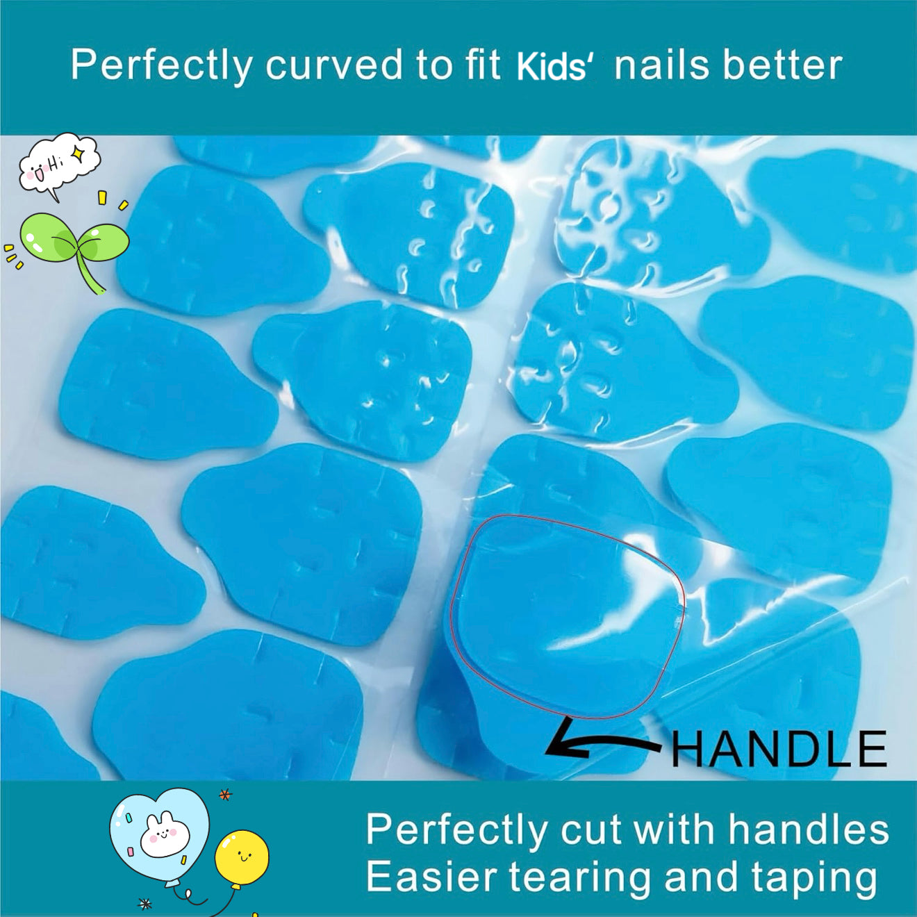 Yellow Bear - Kids Handmade Press On Nails