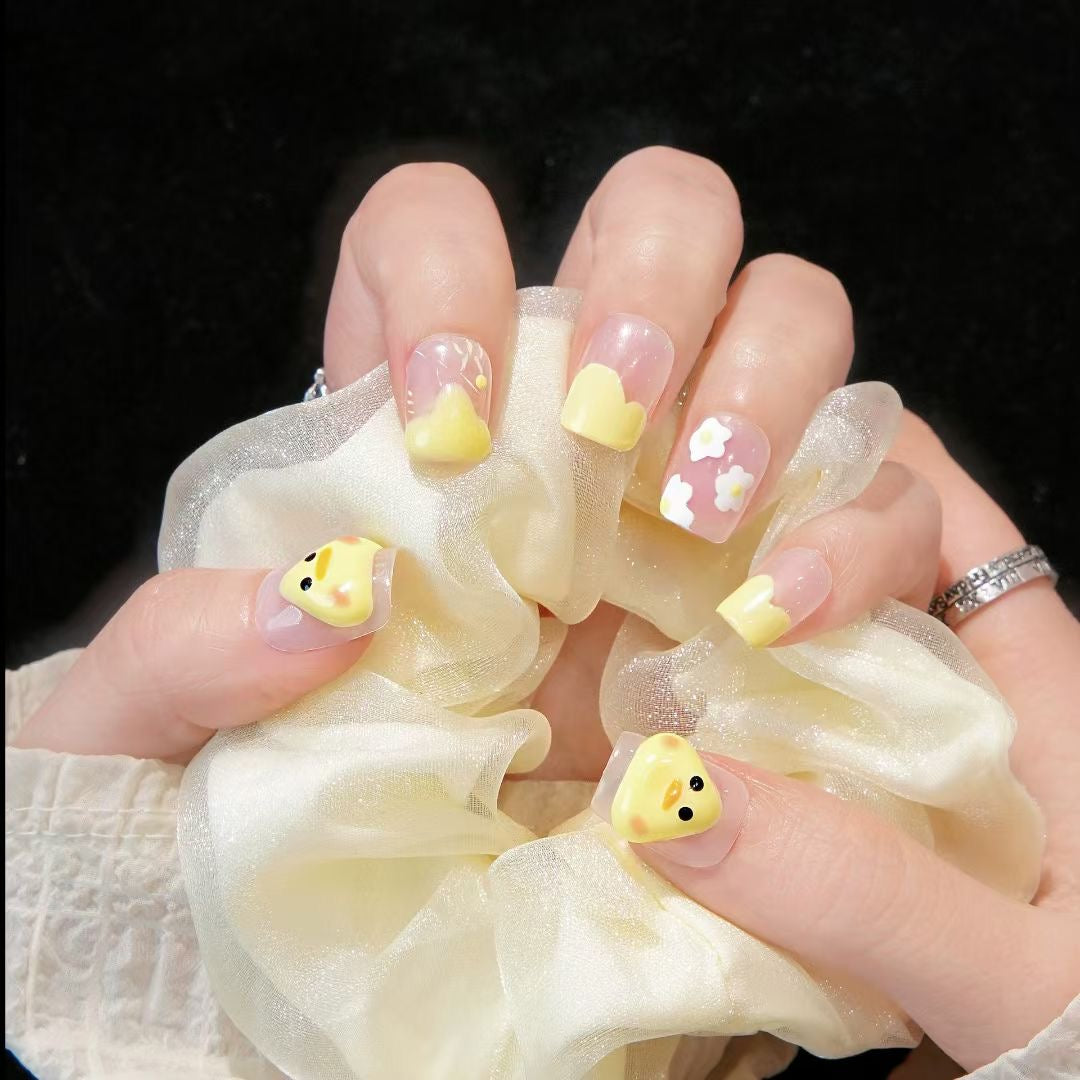 Yellow Duck - Handmade Press On Nails