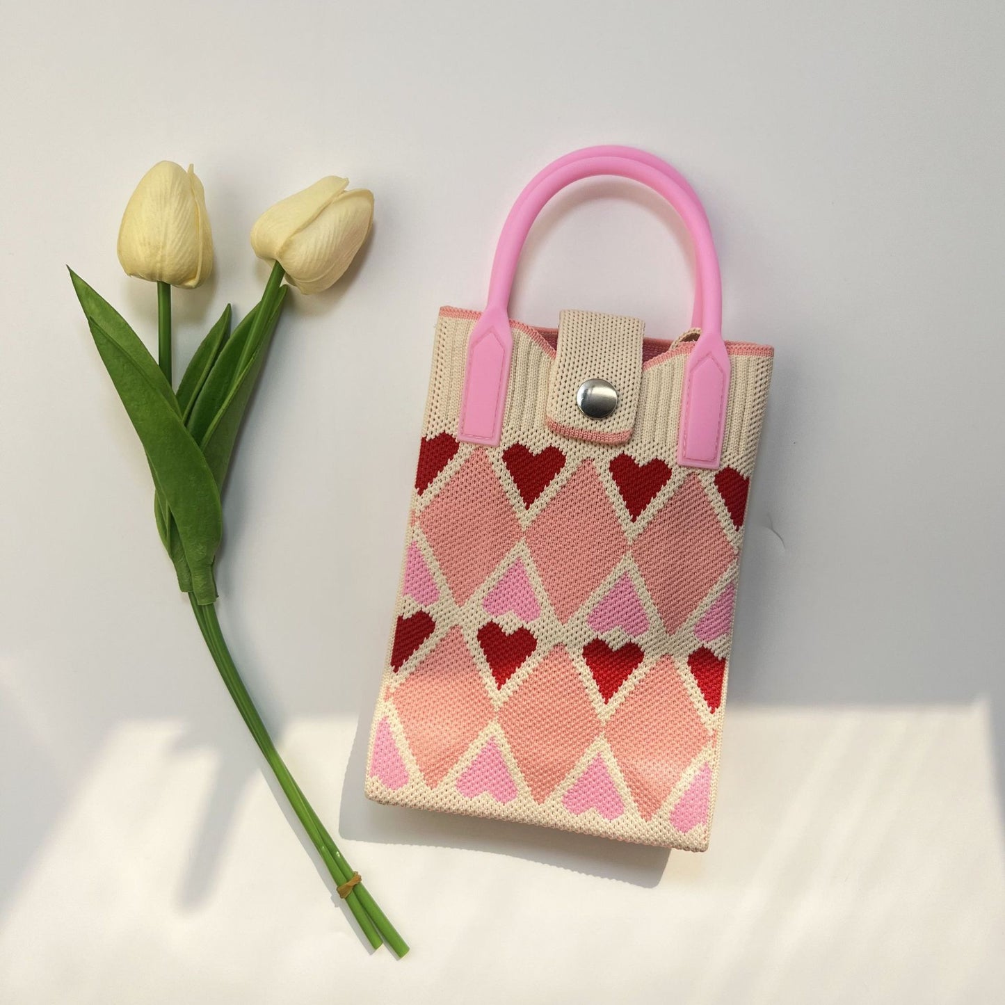 Premium Knit Crossbody Phone Bag