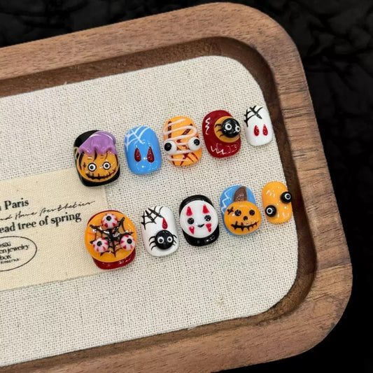 Halloween Cute - Holiday Handmade Press On Nails