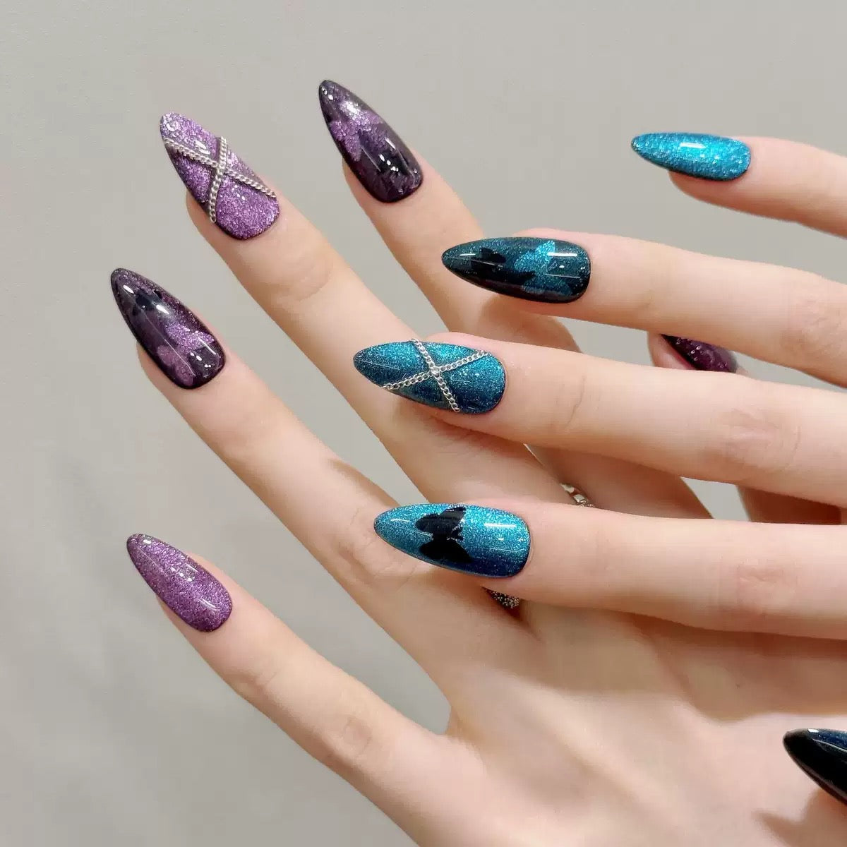 Magical Butterfly  -  Handmade Press On Nails