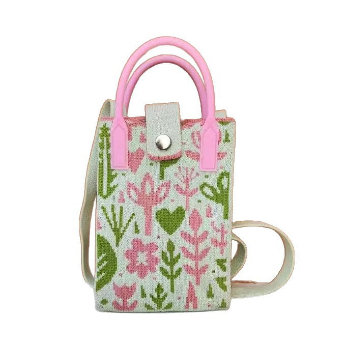 Premium Knit Crossbody Phone Bag