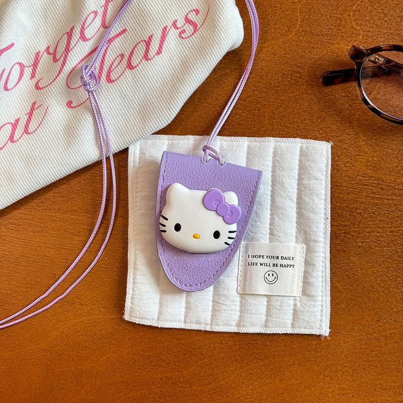 Leather Glasses Holder Kitty Cat - Fashion Accessories