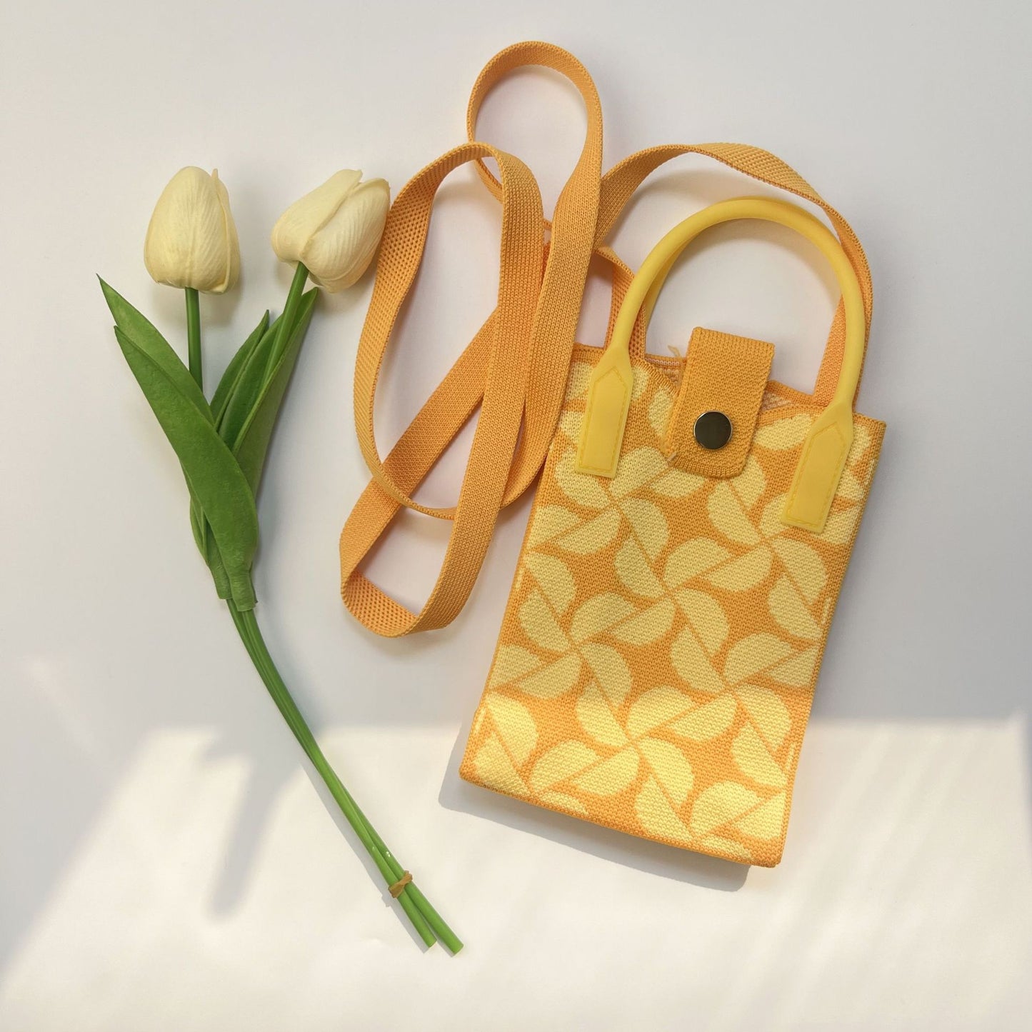 Premium Knit Crossbody Phone Bag