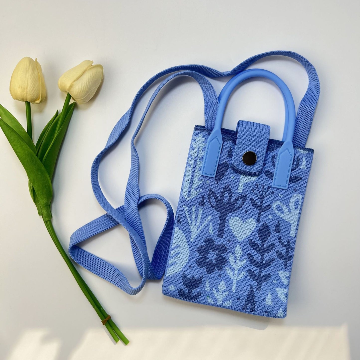 Premium Knit Crossbody Phone Bag