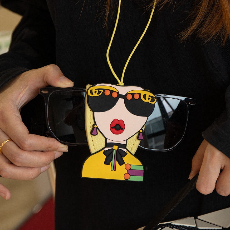 Leather Glasses Holder Chic Lady - Fashion Accessories