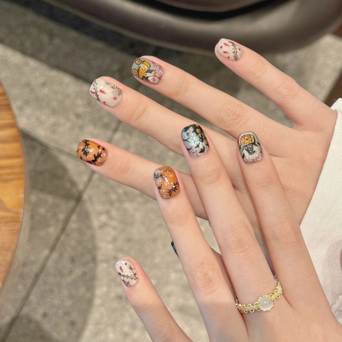 Halloween Classic - Holiday Handmade Press On Nails