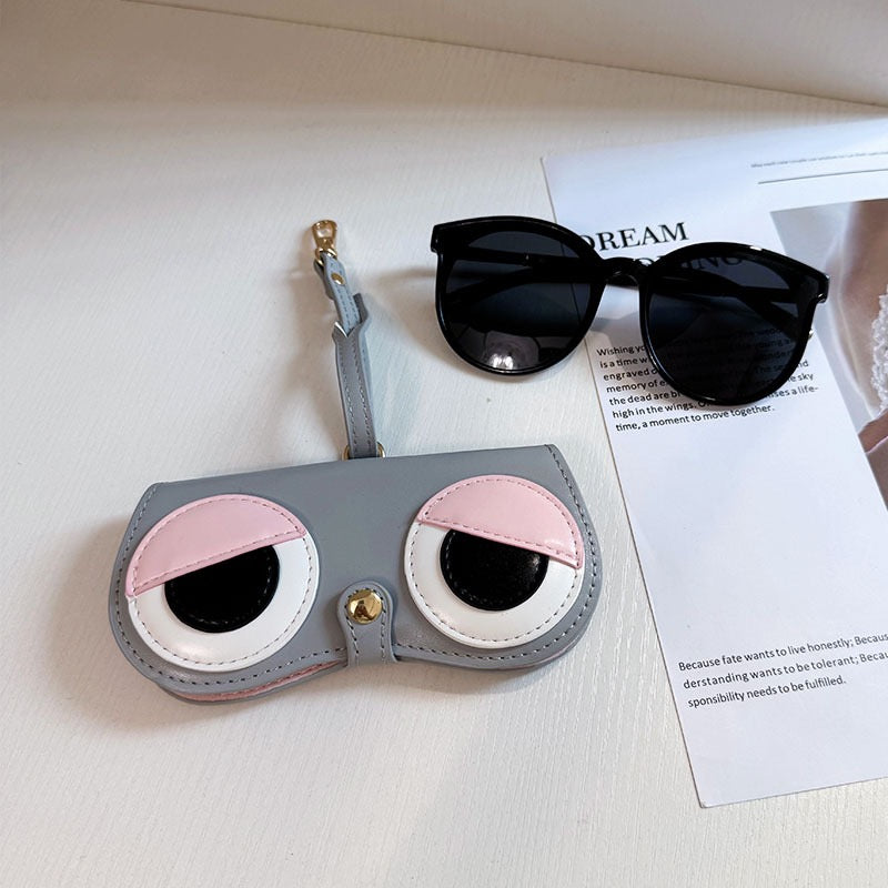 Leather Glasses Case Cute Bag charm  - Fashion Accessories
