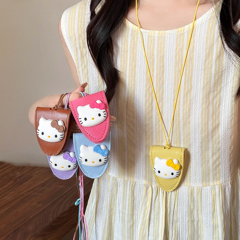 Leather Glasses Holder Kitty Cat - Fashion Accessories