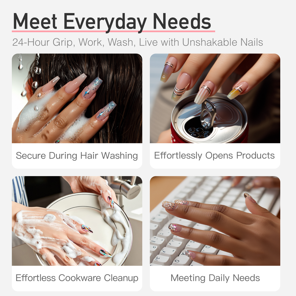 Trial 2g : Long-Lasting Semi-solid Nail Glue- Handmade Press On Nails