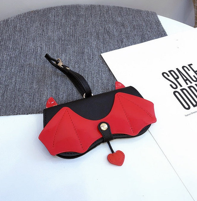Leather Glasses Case Cute Bag charm  - Fashion Accessories