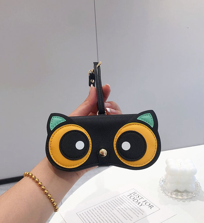 Leather Glasses Case Cute Bag charm  - Fashion Accessories