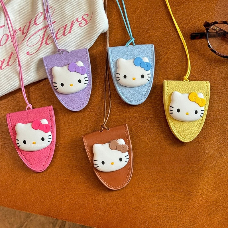 Leather Glasses Holder Kitty Cat - Fashion Accessories