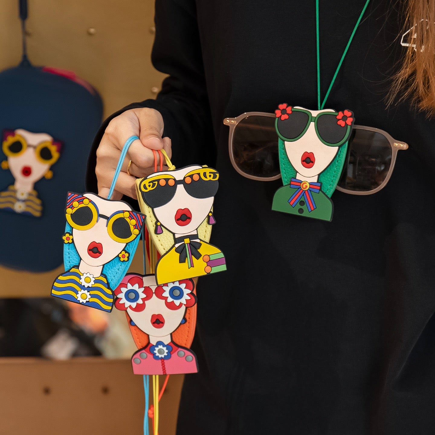 Leather Glasses Holder Chic Lady - Fashion Accessories