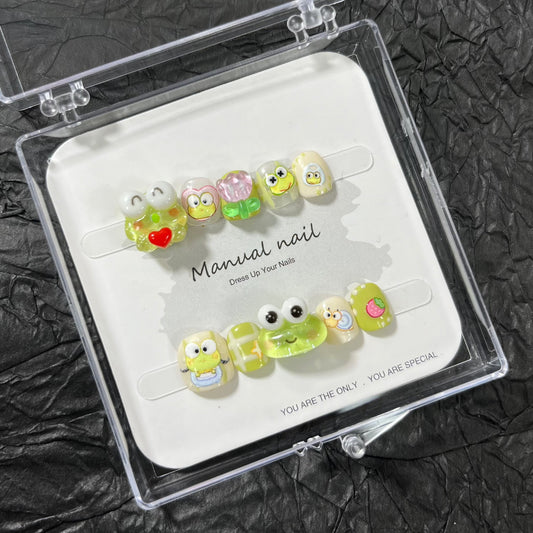 Little Frog - Kids Handmade Press On Nails