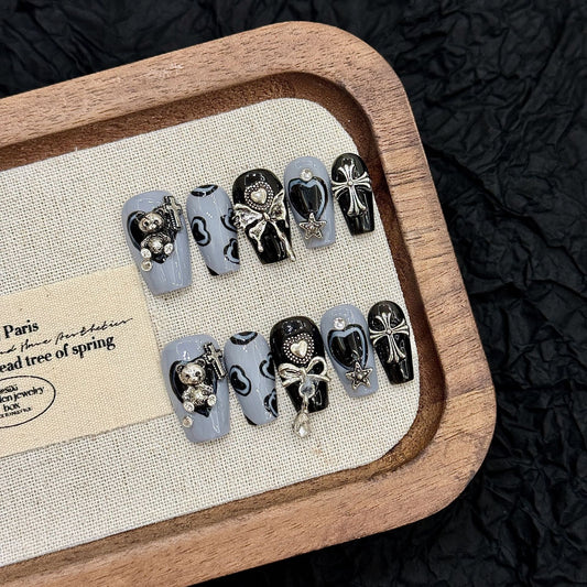 Sea Sault Bear -  Handmade Press On Nails