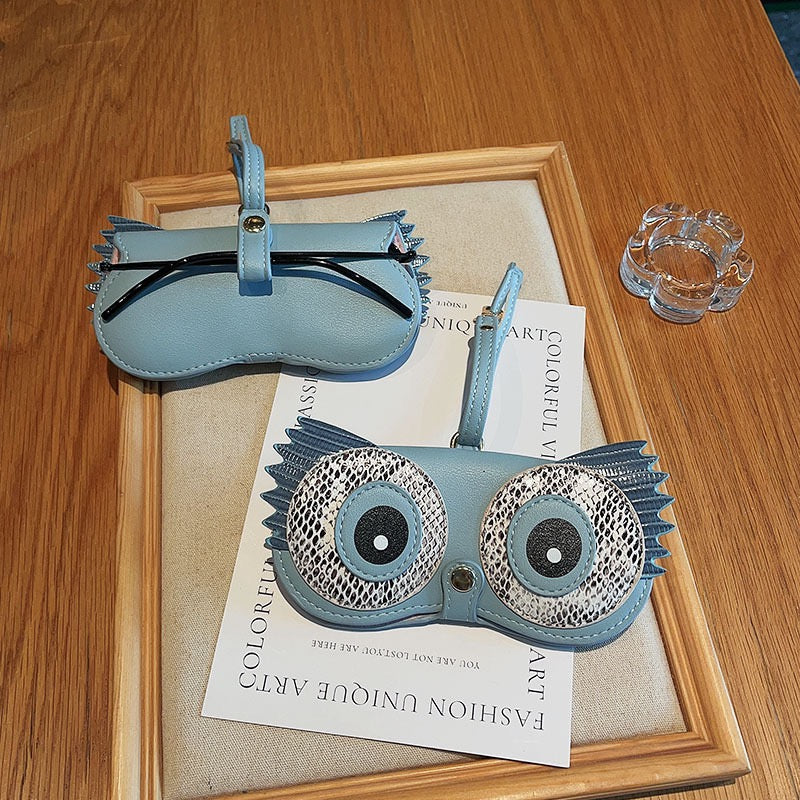 Leather Glasses Case Cute Bag charm  - Fashion Accessories