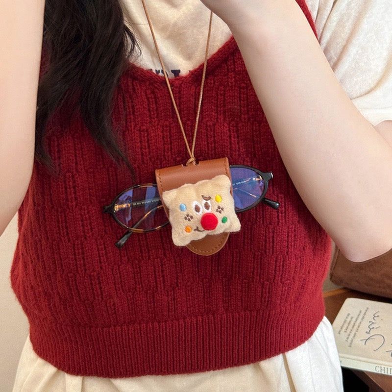 Leather Glasses Holder Cartoon - Fashion Accessories