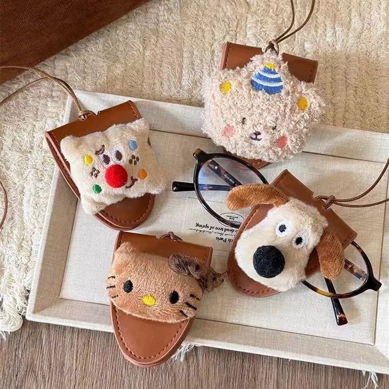 Leather Glasses Holder Cartoon - Fashion Accessories