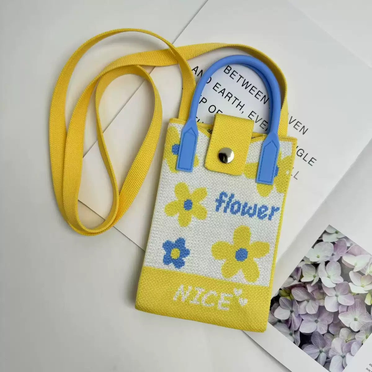Premium Knit Crossbody Phone Bag