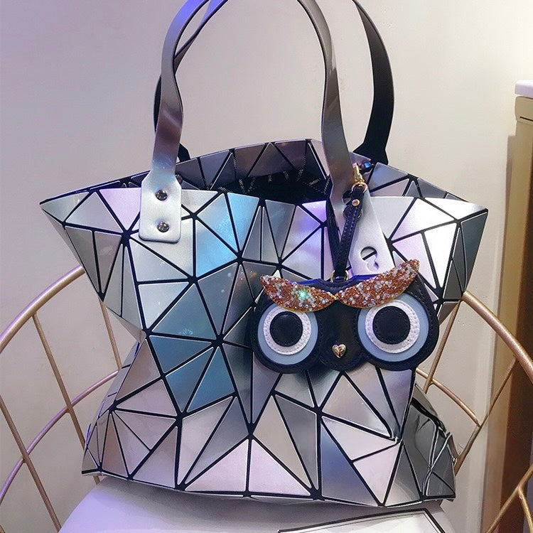 Bling Rhinestone Leather Glasses Case Bag Charm- Fashion Accessories