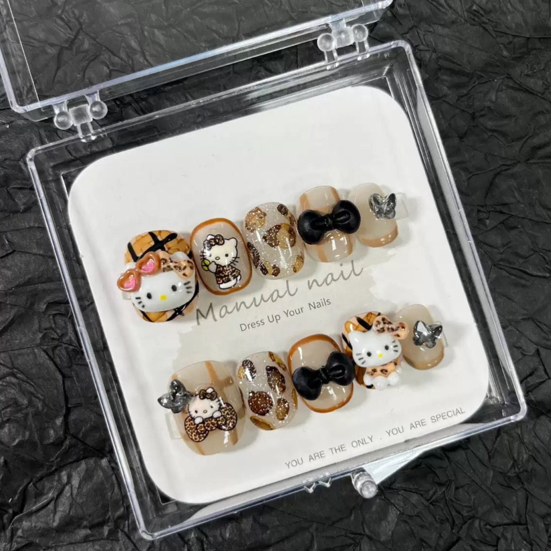 Coffee KT - Cute Kawaii Handmade Press On Nails