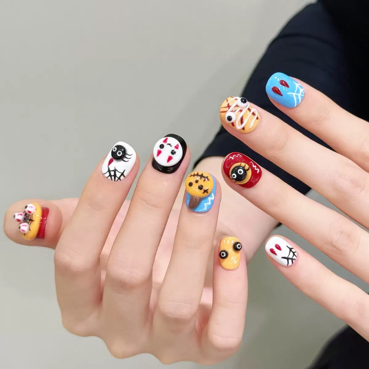 Halloween Cute - Holiday Handmade Press On Nails