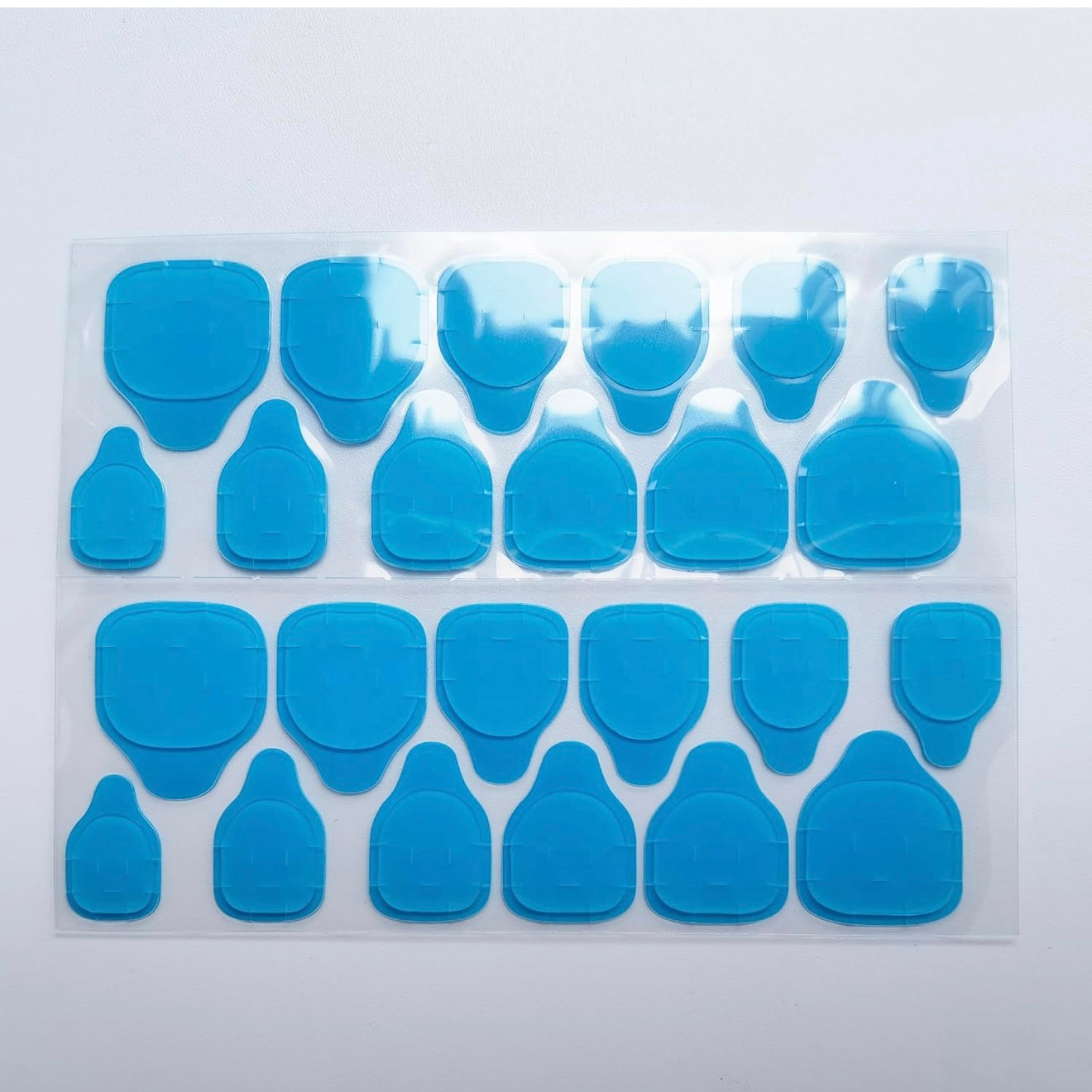 Kids Blue Jelly Sticker Nail Kit - Handmade Press On Nails