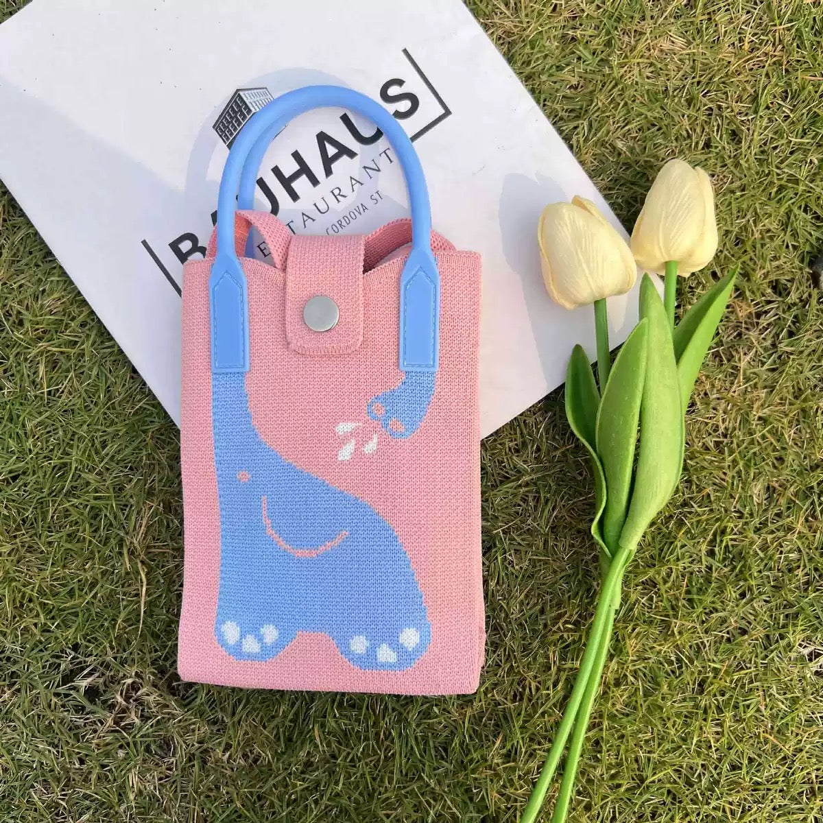 Premium Knit Crossbody Phone Bag