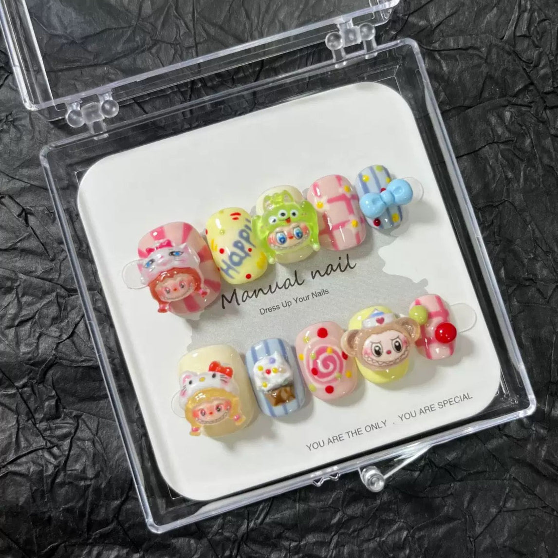 Little Nurse & KT - Cute Kawaii Handmade Press On Nails