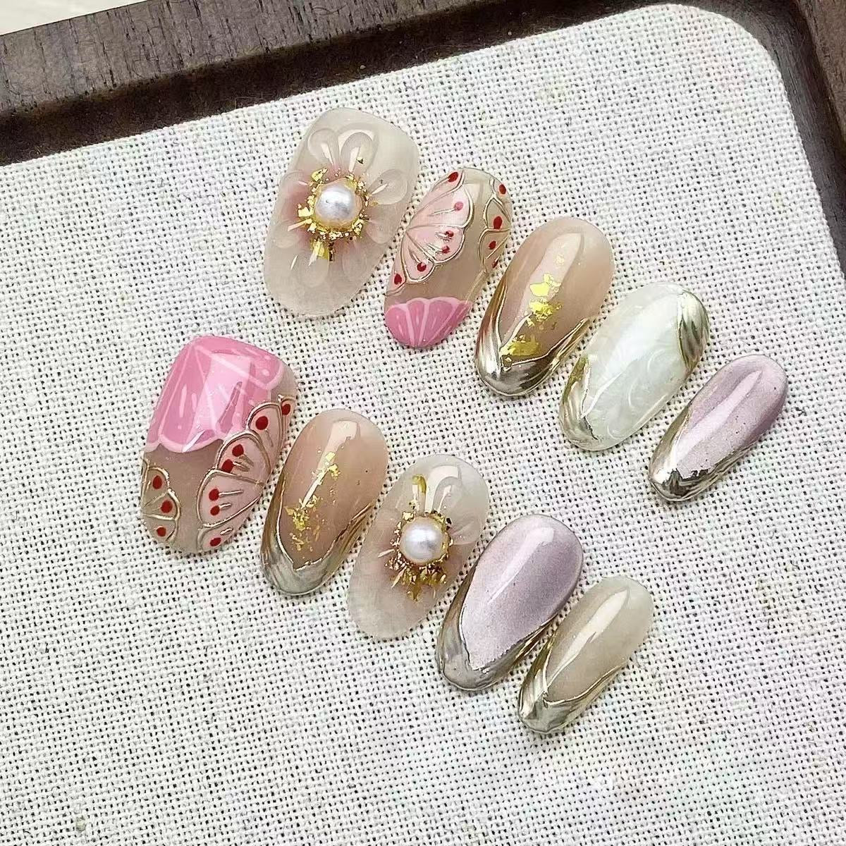 Summer Bloom - Fairy Chic Handmade Press On Nails