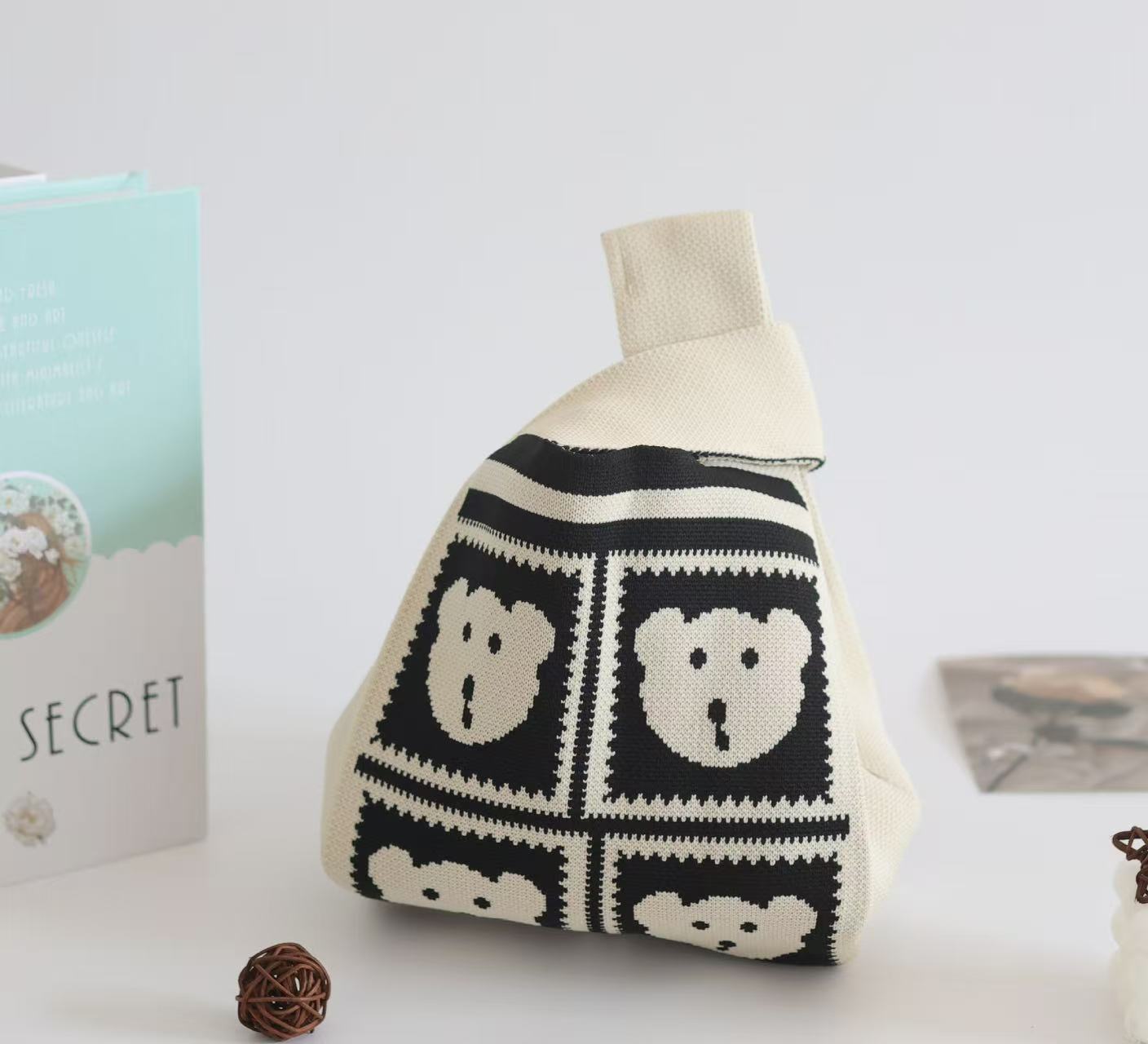 100+ Styles Knit Mini Tote Bags