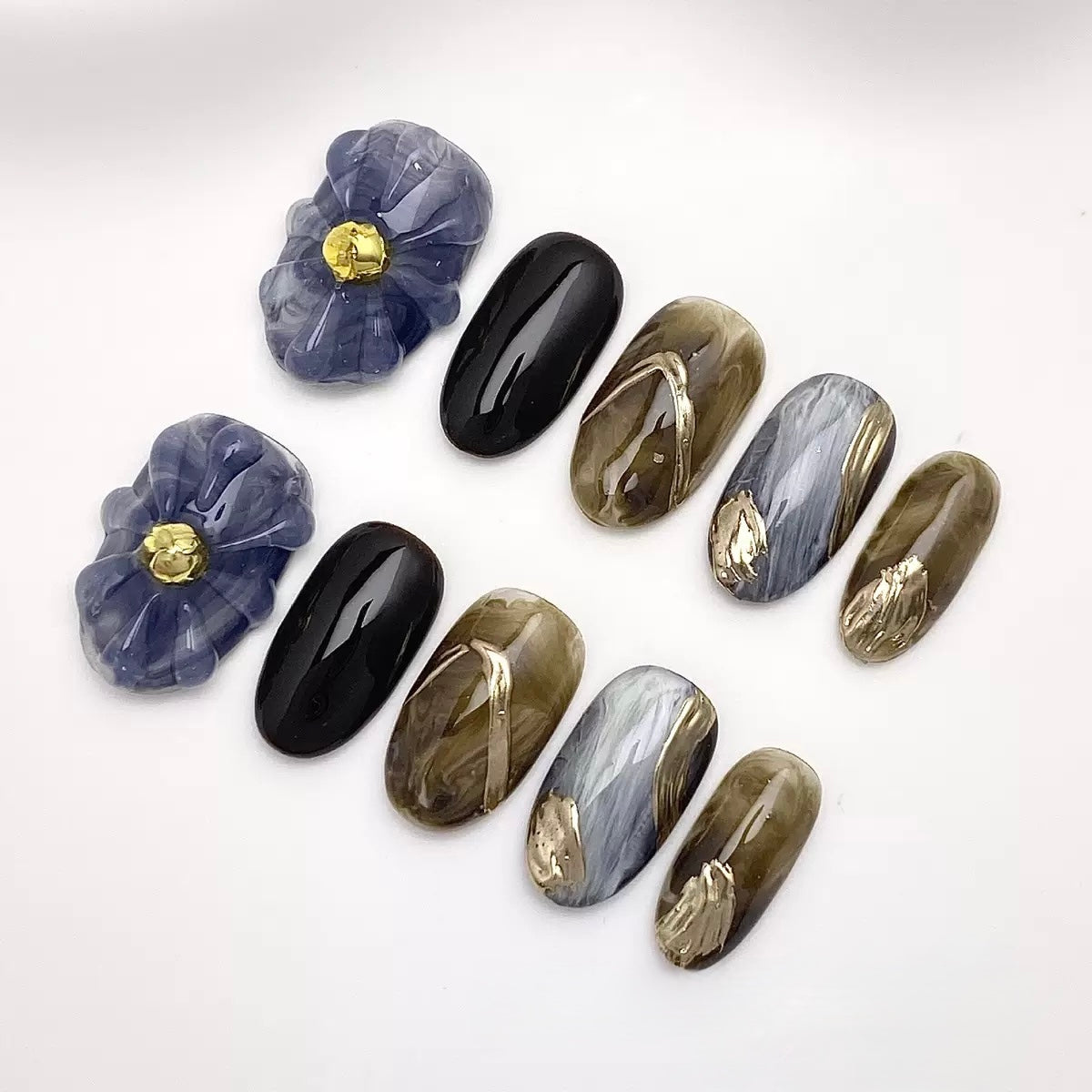 Enchanted Stone - Fairy Chic Handmade Press On Nails