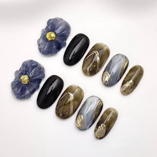 Enchanted Stone - Fairy Chic Handmade Press On Nails