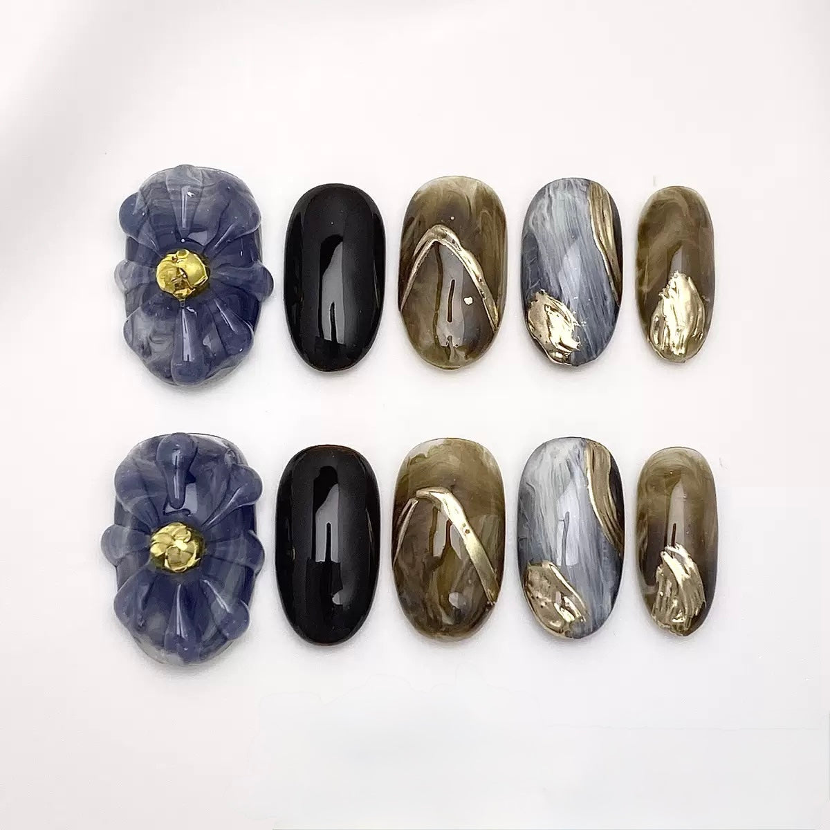 Enchanted Stone - Fairy Chic Handmade Press On Nails