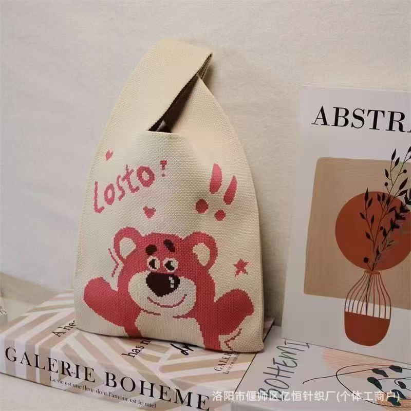 100+ Styles Knit Mini Tote Bags
