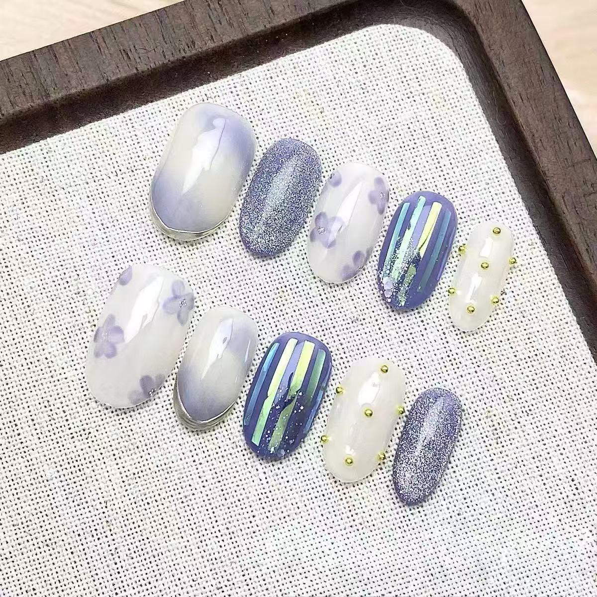 Sky - Fairy Chic Handmade Press On Nails