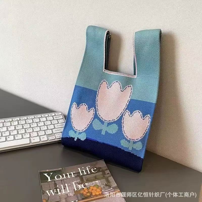 100+ Styles Knit Mini Tote Bags