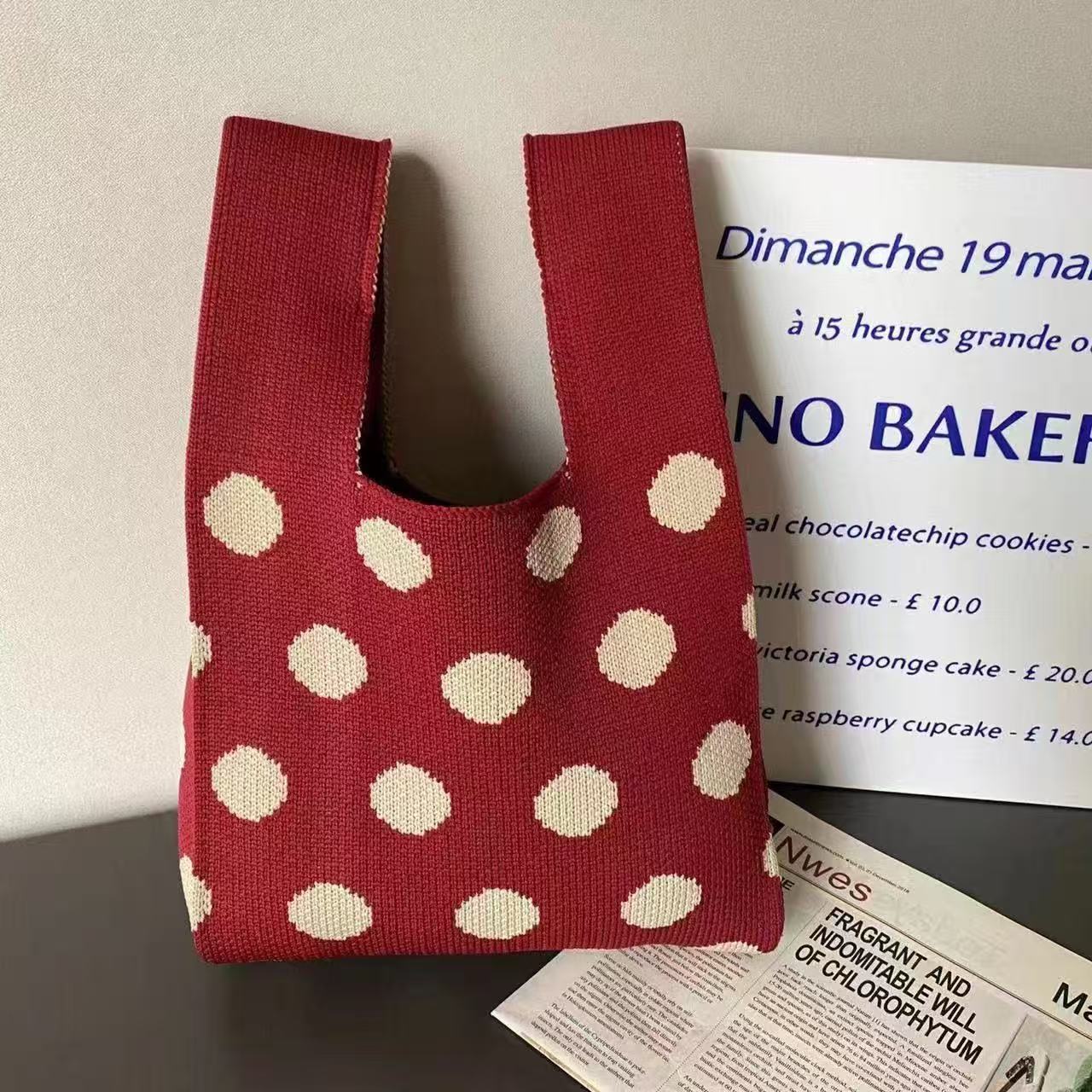 100+ Styles Knit Mini Tote Bags