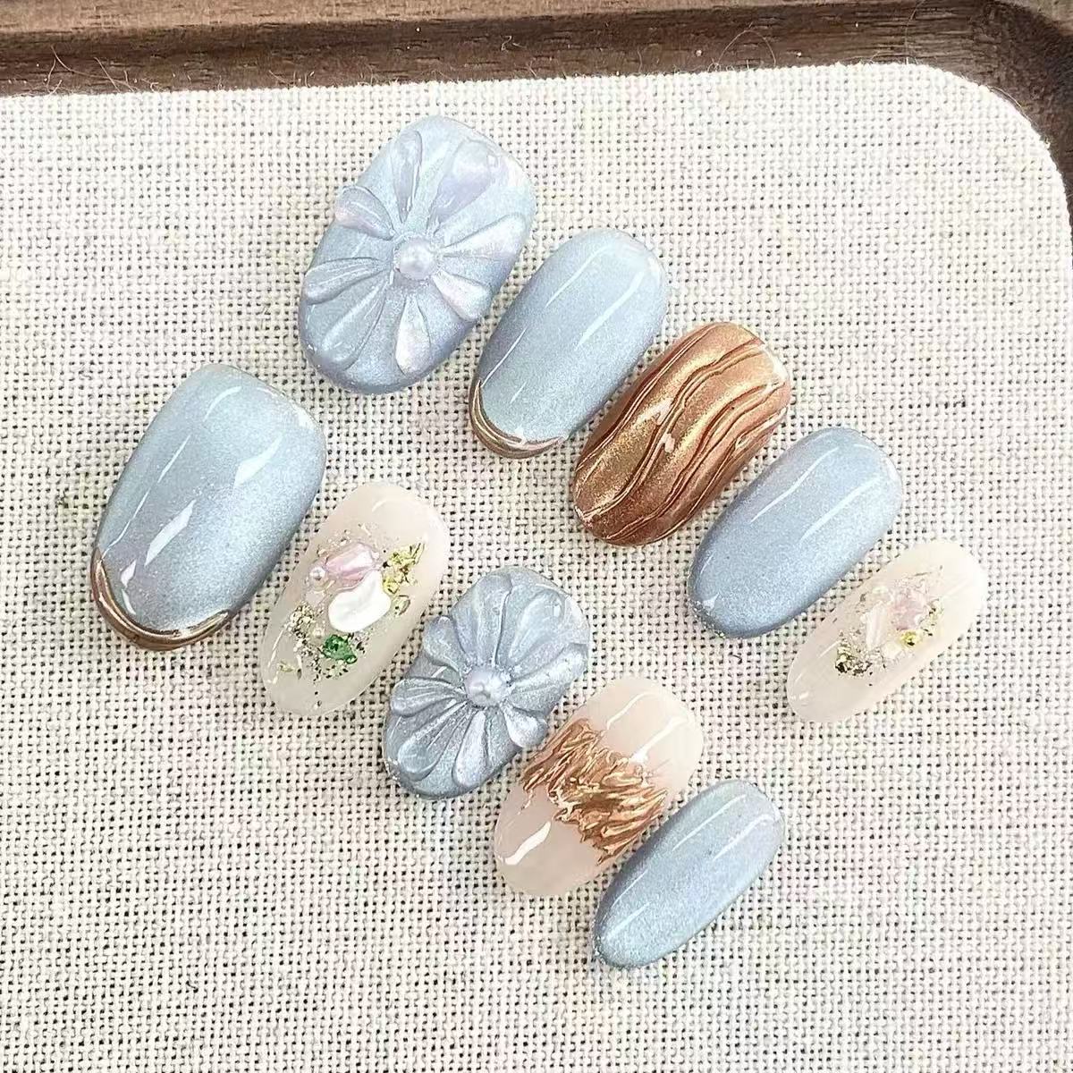 Sea Spray - Fairy Chic Handmade Press On Nails