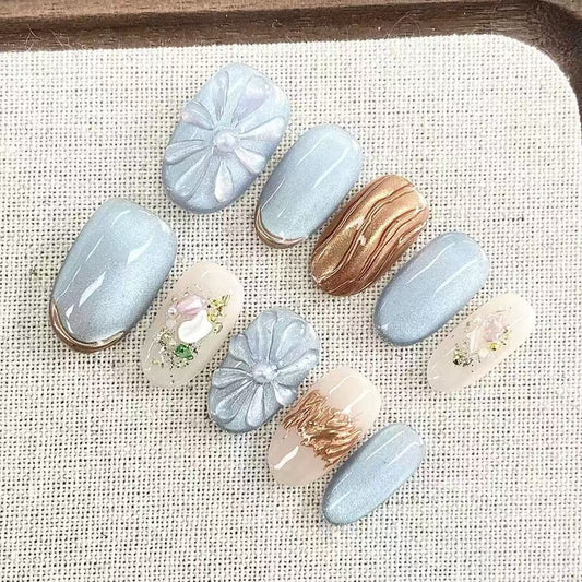 Sea Spray - Fairy Chic Handmade Press On Nails