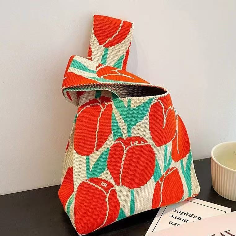 100+ Styles Knit Mini Tote Bags