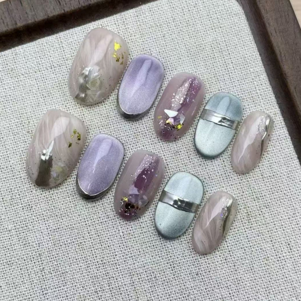 Mystic Amber - Fairy Chic Handmade Press On Nails