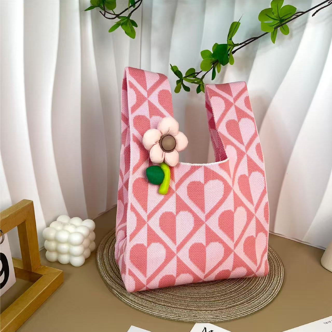 100+ Styles Knit Mini Tote Bags