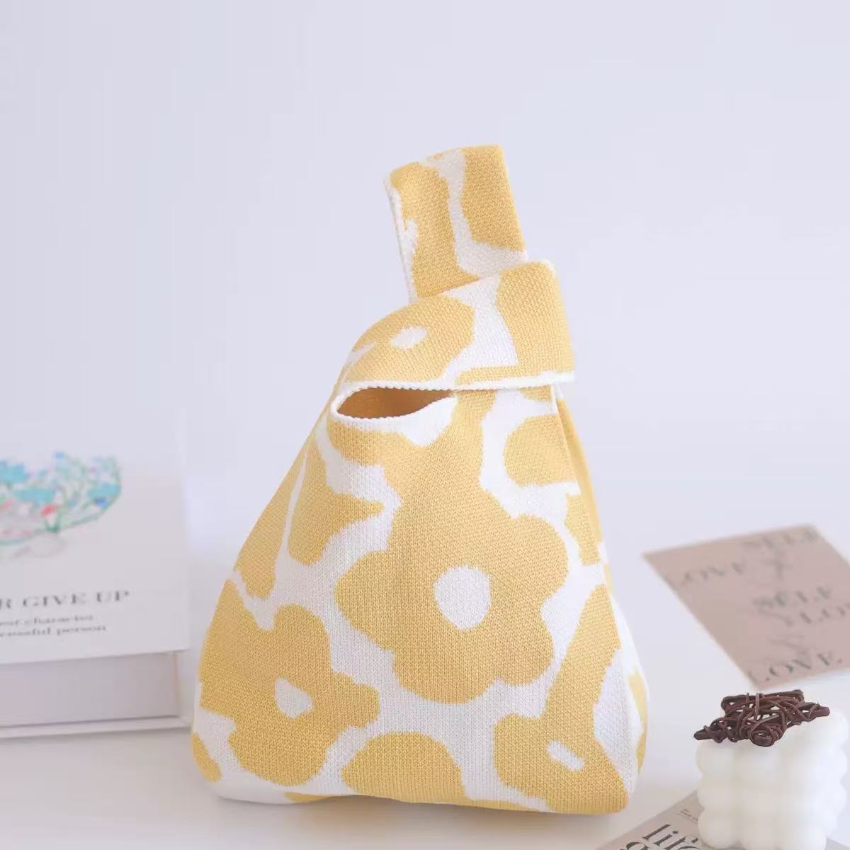 100+ Styles Knit Mini Tote Bags