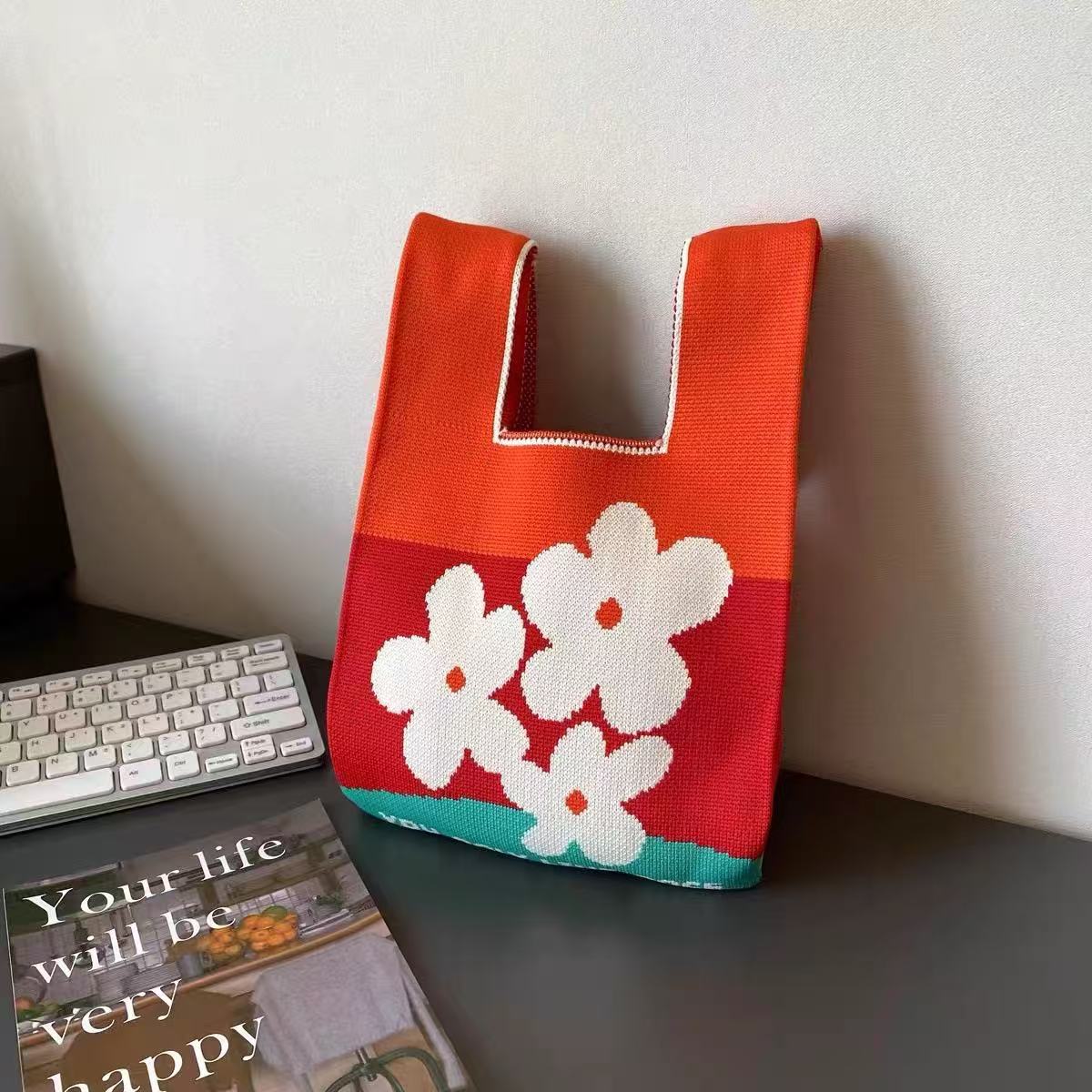 100+ Styles Knit Mini Tote Bags