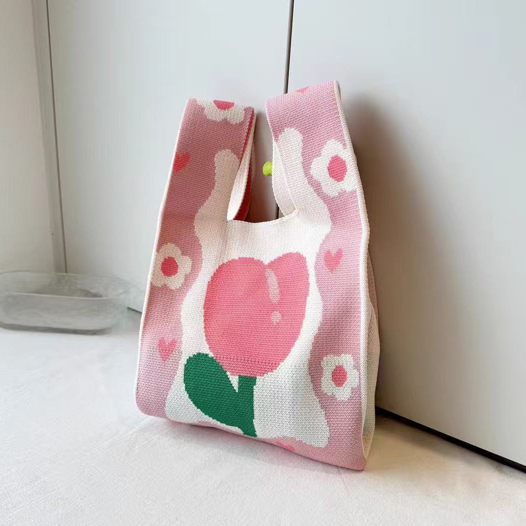 100+ Styles Knit Mini Tote Bags