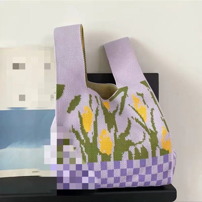 100+ Styles Knit Mini Tote Bags